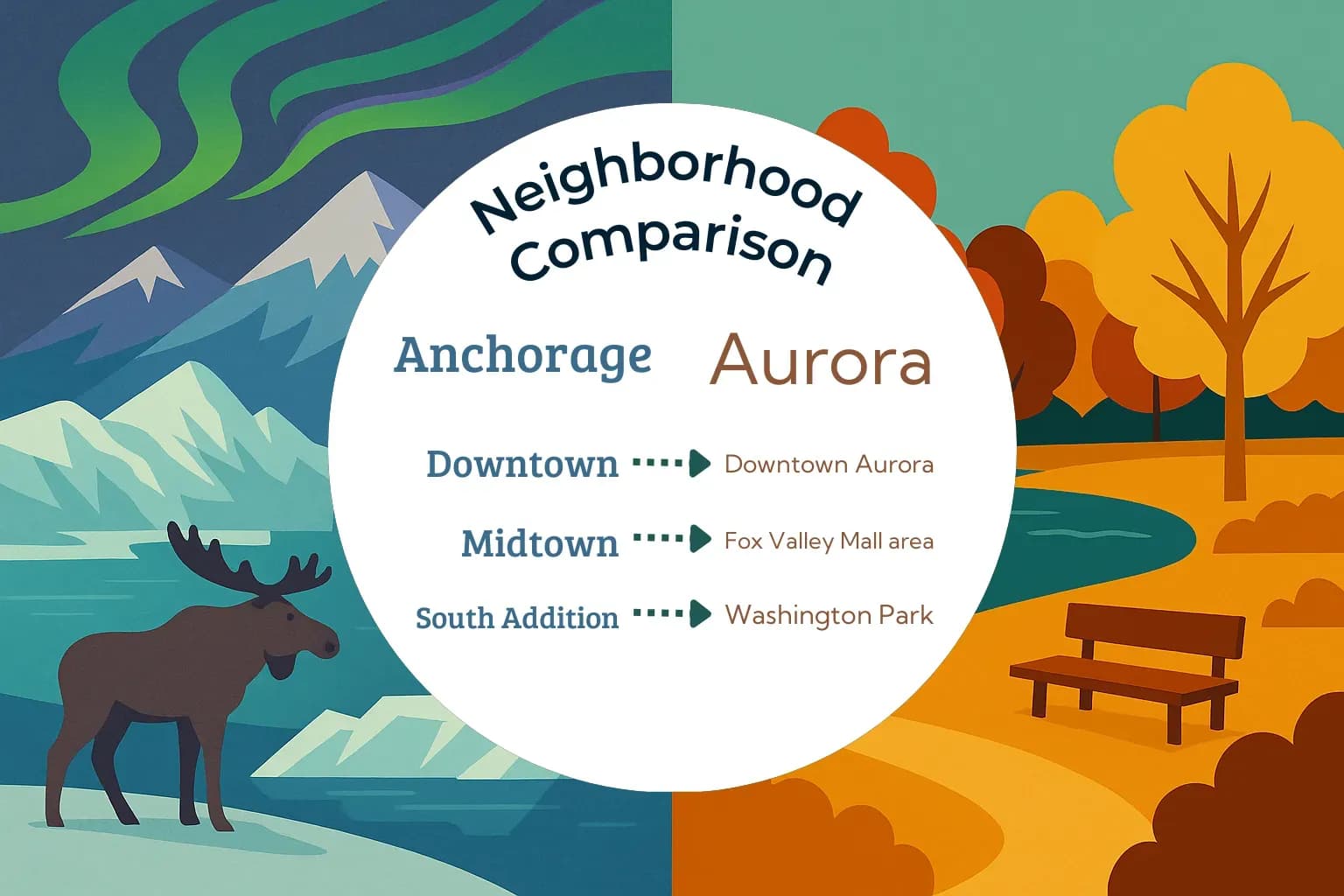 Anchorage vs Aurora Neighborhood Comparison