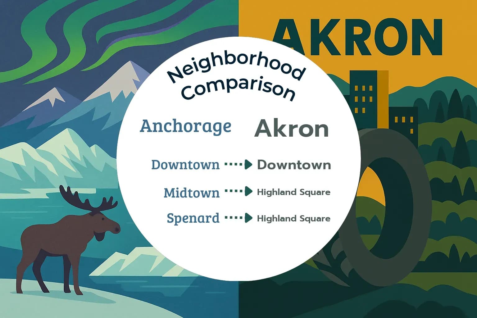 Anchorage vs Akron Neighborhood Comparison
