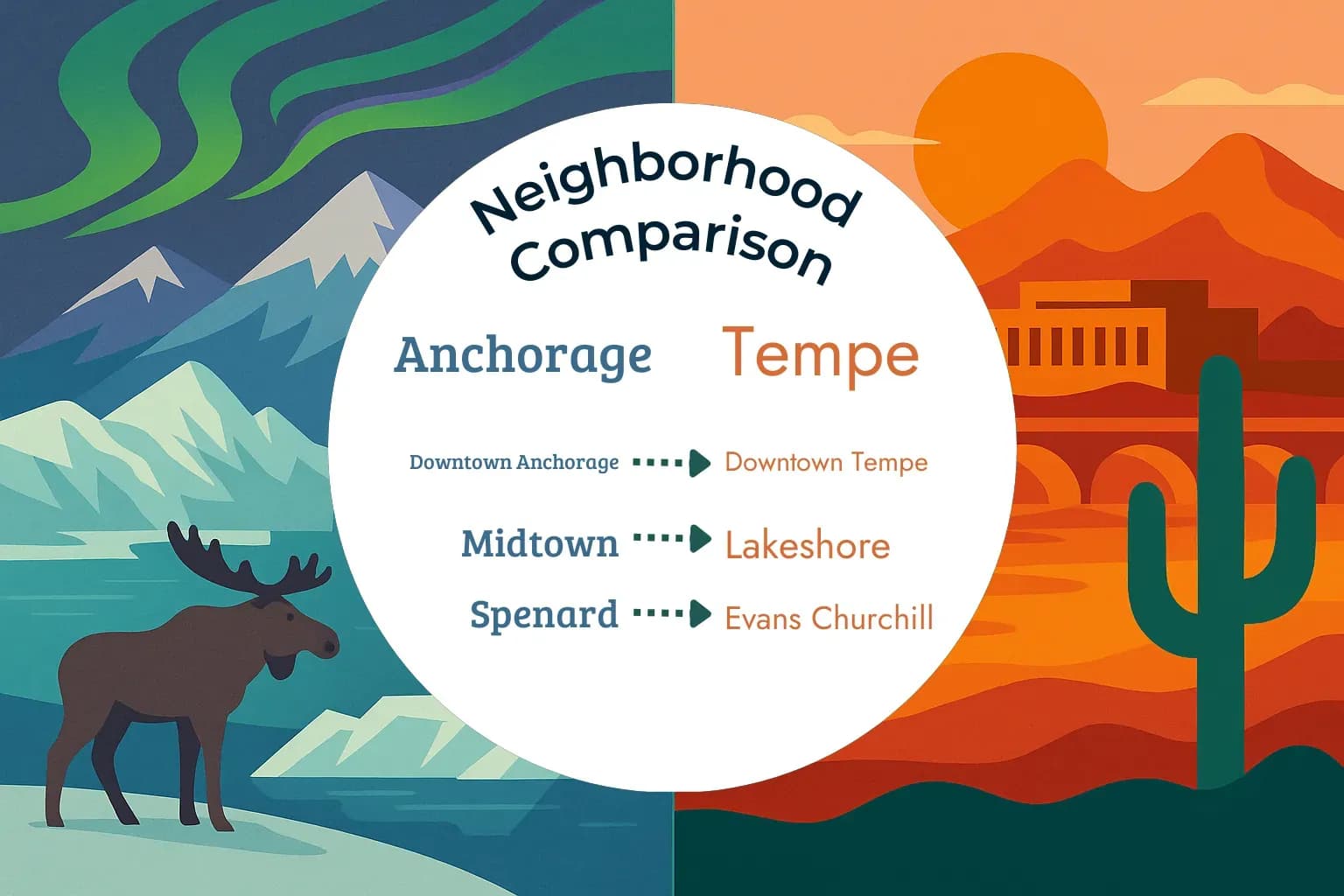 Anchorage vs Tempe Neighborhood Comparison