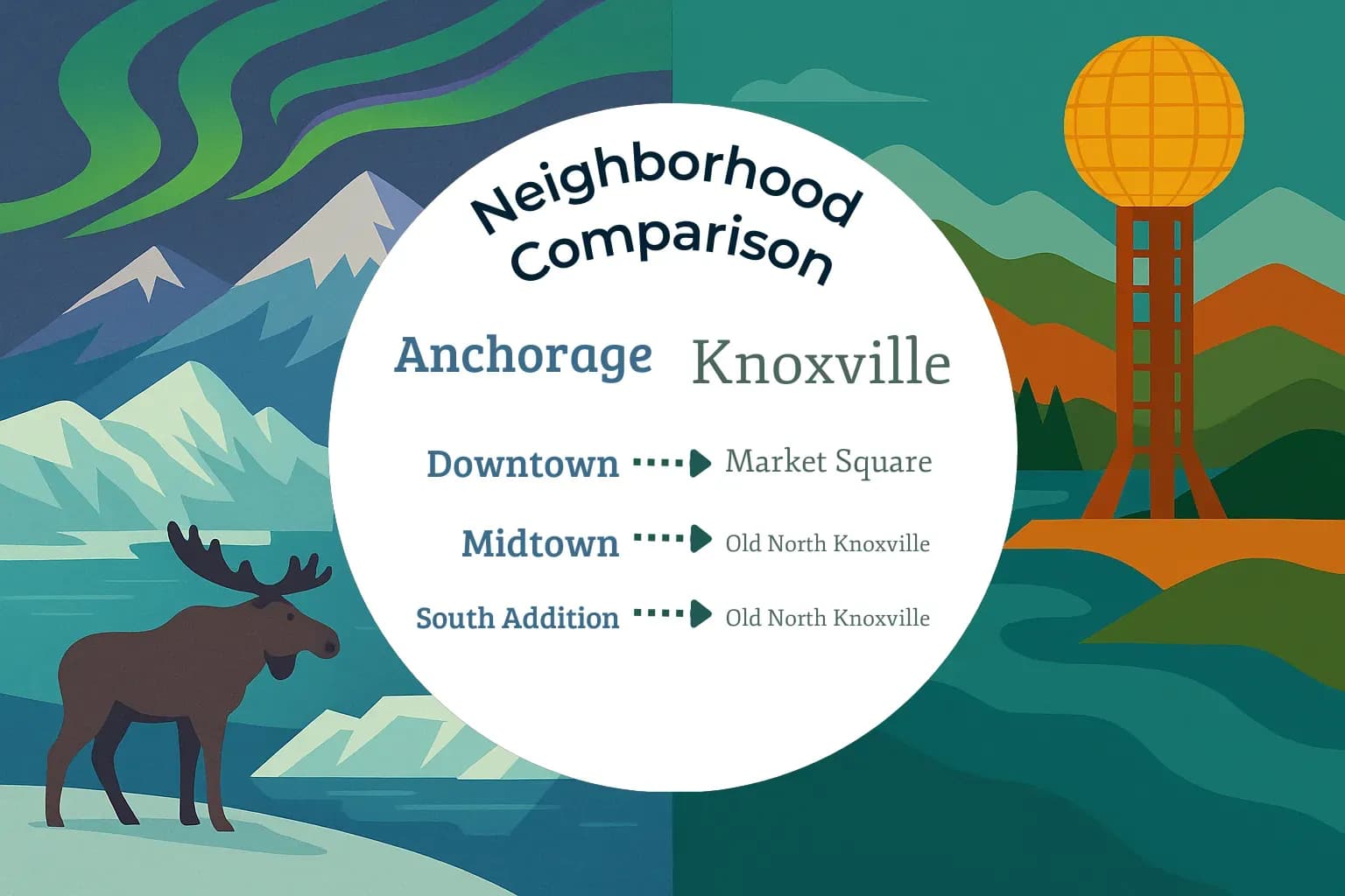 Anchorage vs Knoxville Neighborhood Comparison