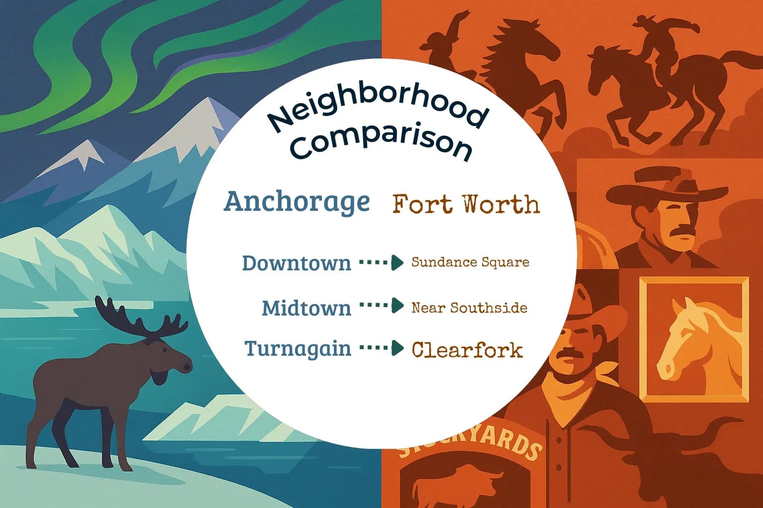 Anchorage vs Fort Worth Neighborhood Comparison