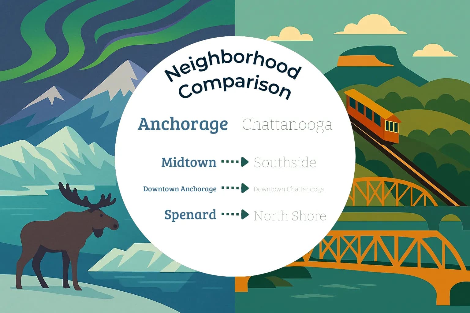 Anchorage vs Chattanooga Neighborhood Comparison