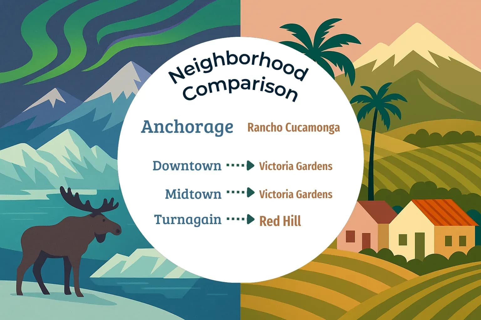 Anchorage vs Rancho Cucamonga Neighborhood Comparison