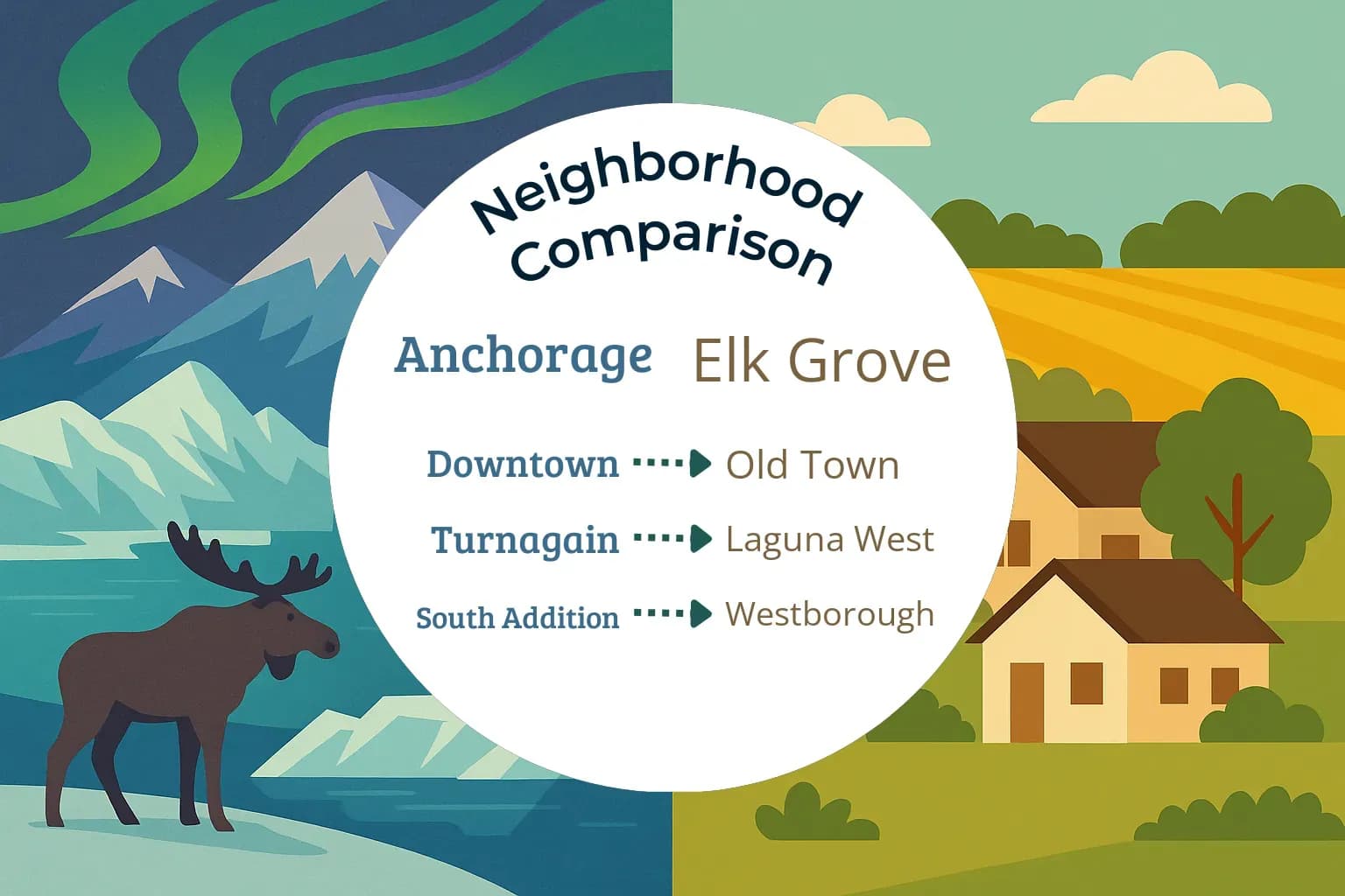 Anchorage vs Elk Grove Neighborhood Comparison
