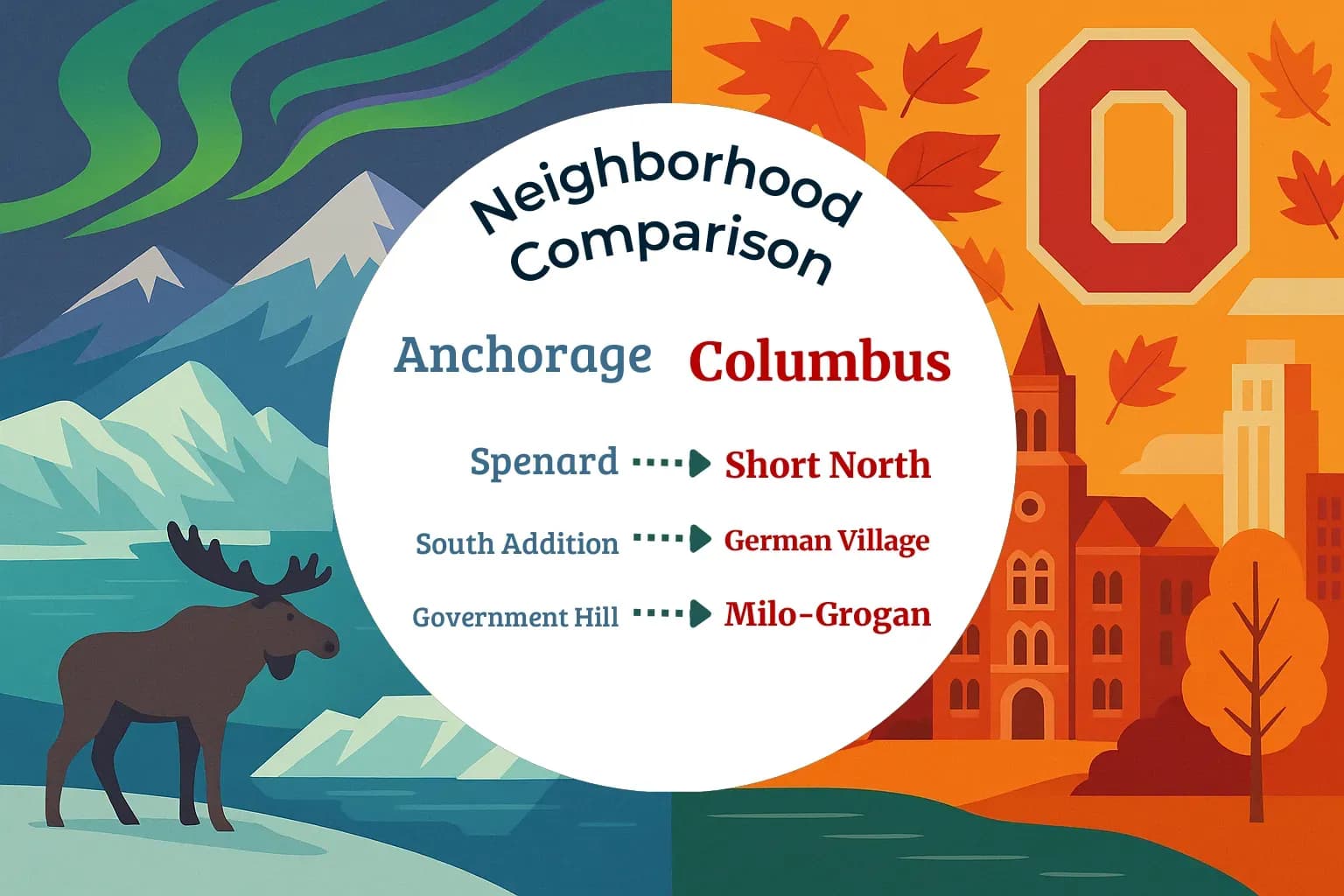 Anchorage vs Columbus Neighborhood Comparison