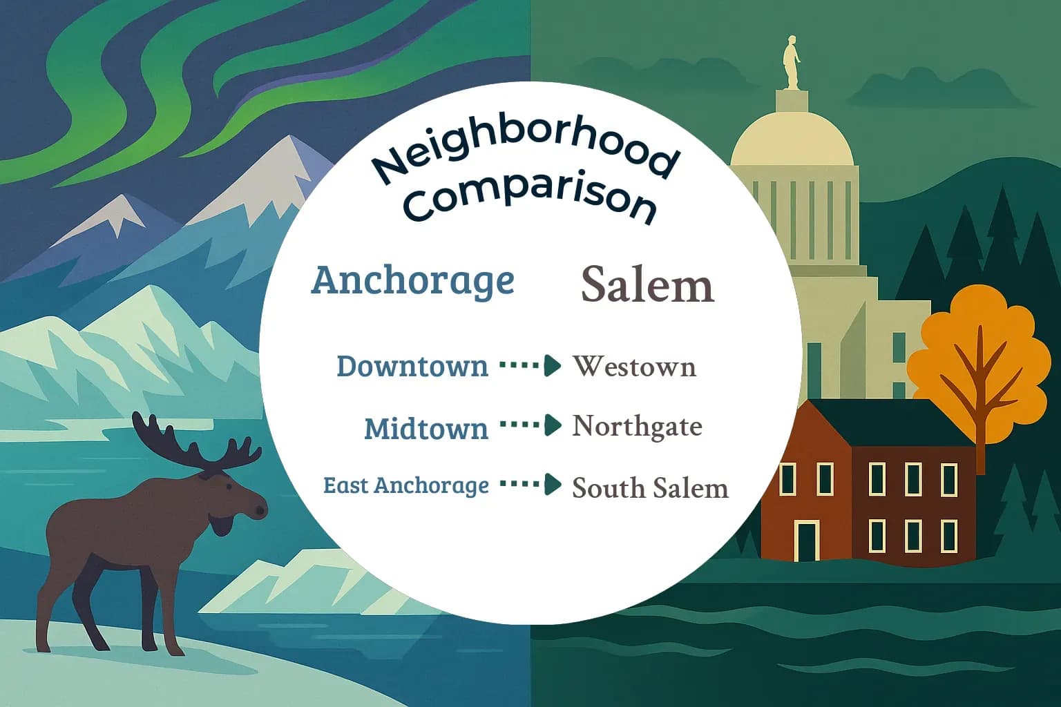 Anchorage vs Salem Neighborhood Comparison