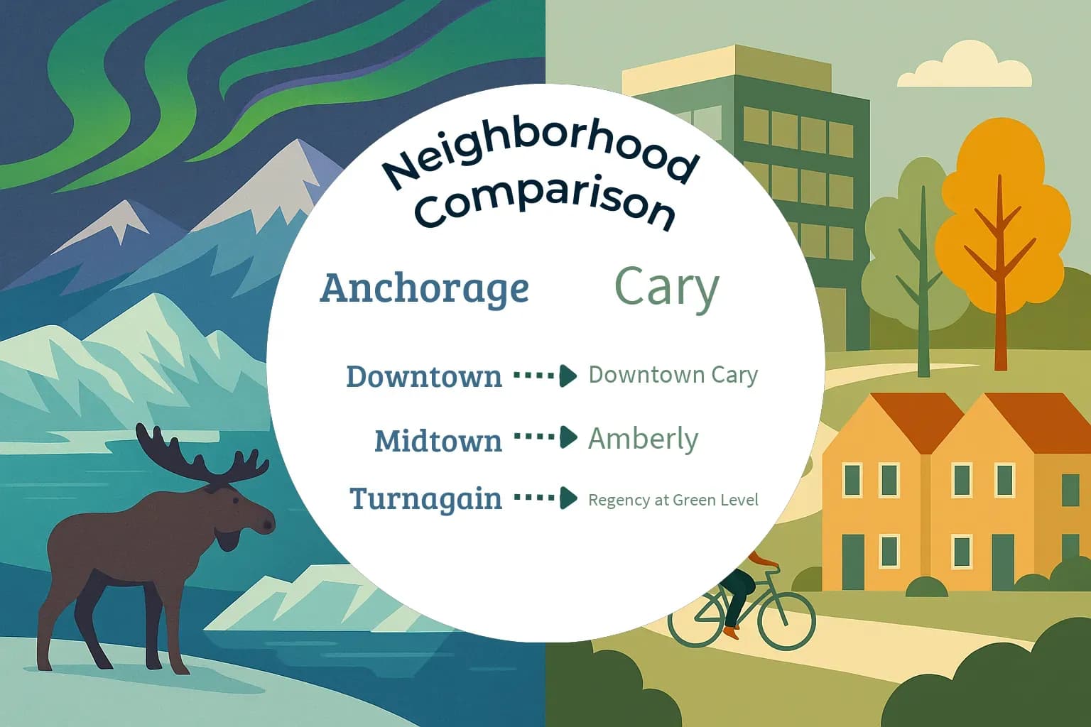 Anchorage vs Cary Neighborhood Comparison