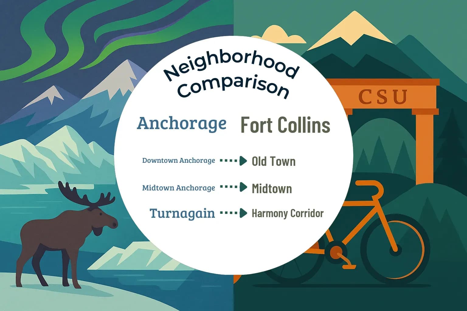 Anchorage vs Fort Collins Neighborhood Comparison