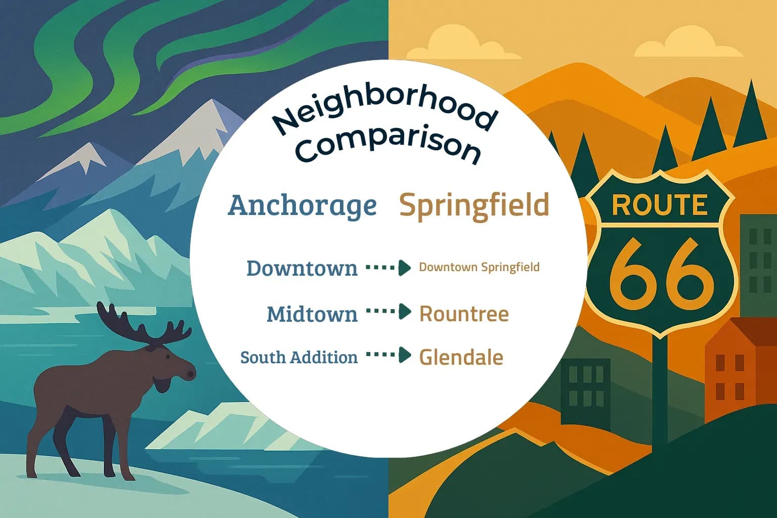 Anchorage vs Springfield Neighborhood Comparison