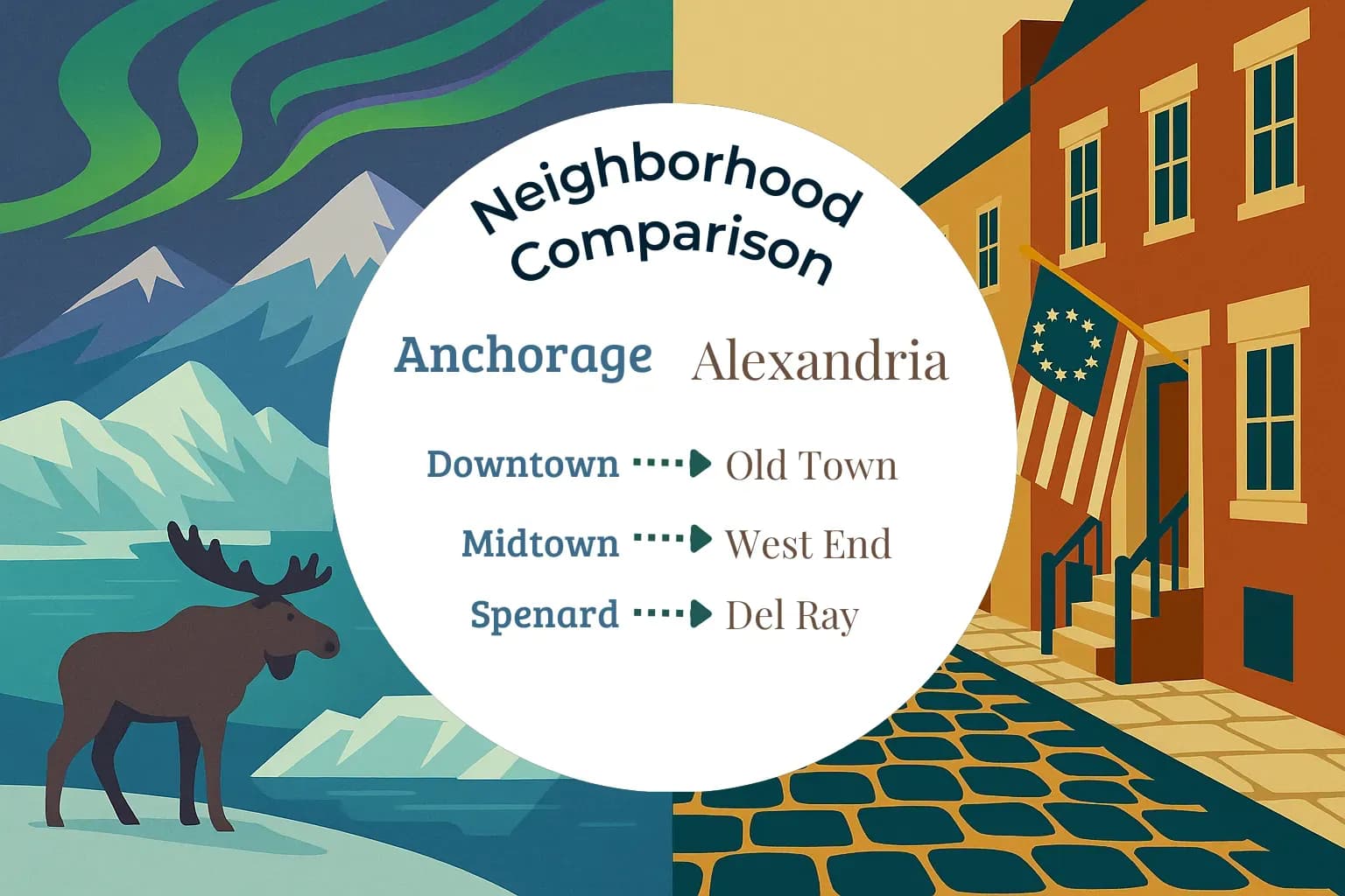 Anchorage vs Alexandria Neighborhood Comparison