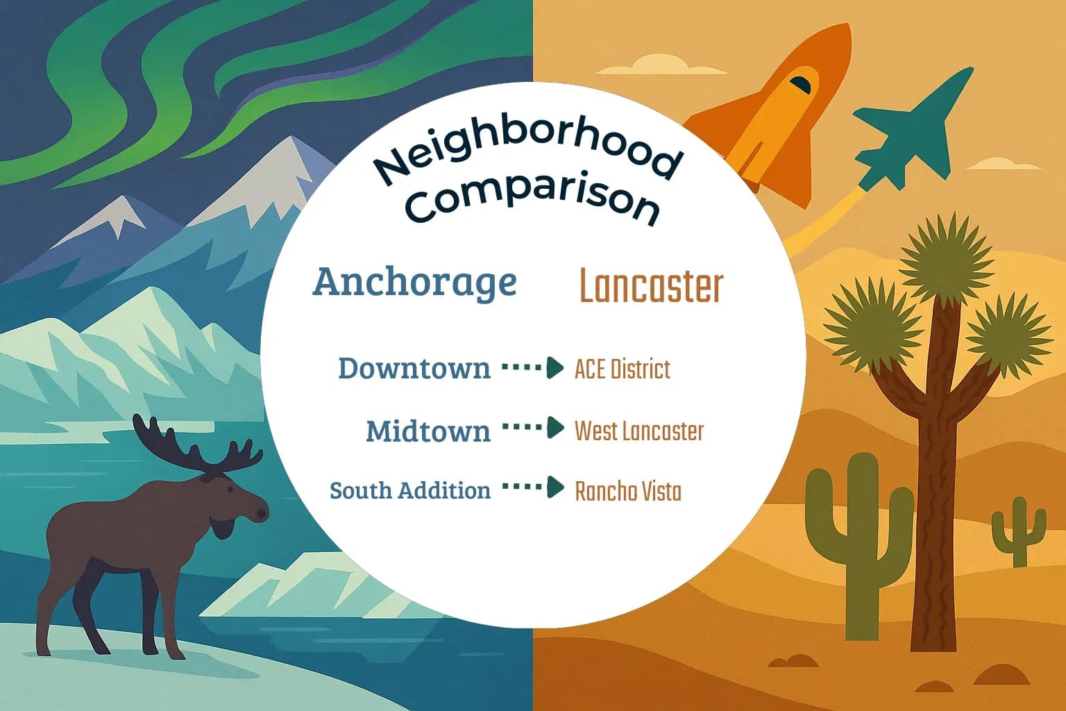 Anchorage vs Lancaster Neighborhood Comparison