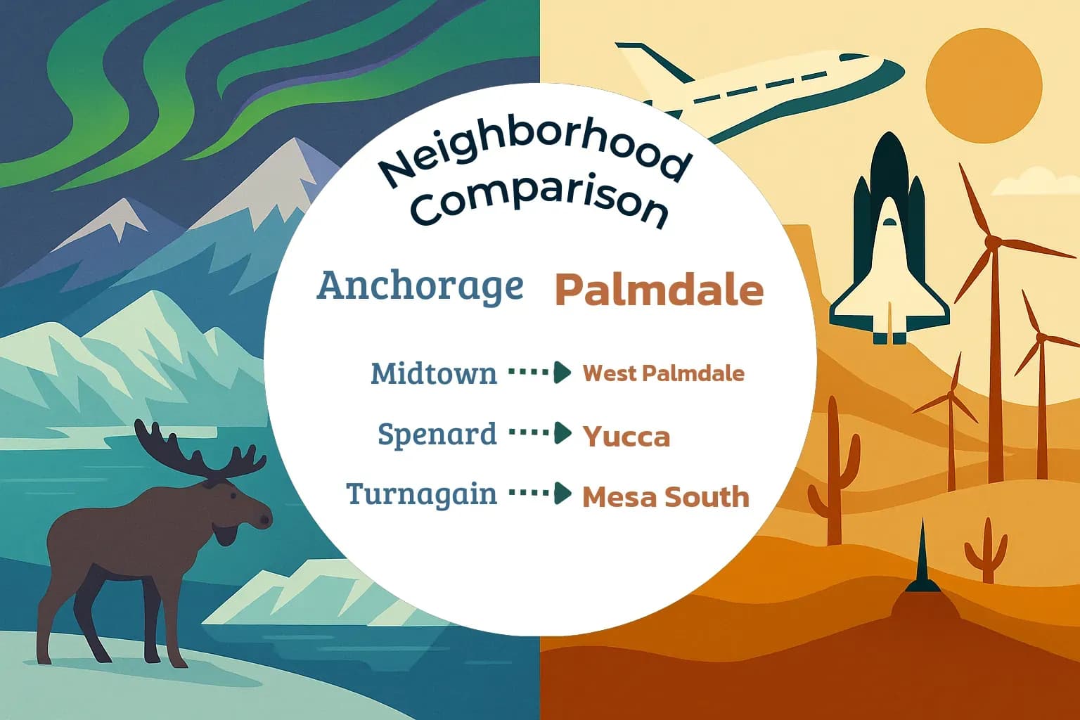 Anchorage vs Palmdale Neighborhood Comparison