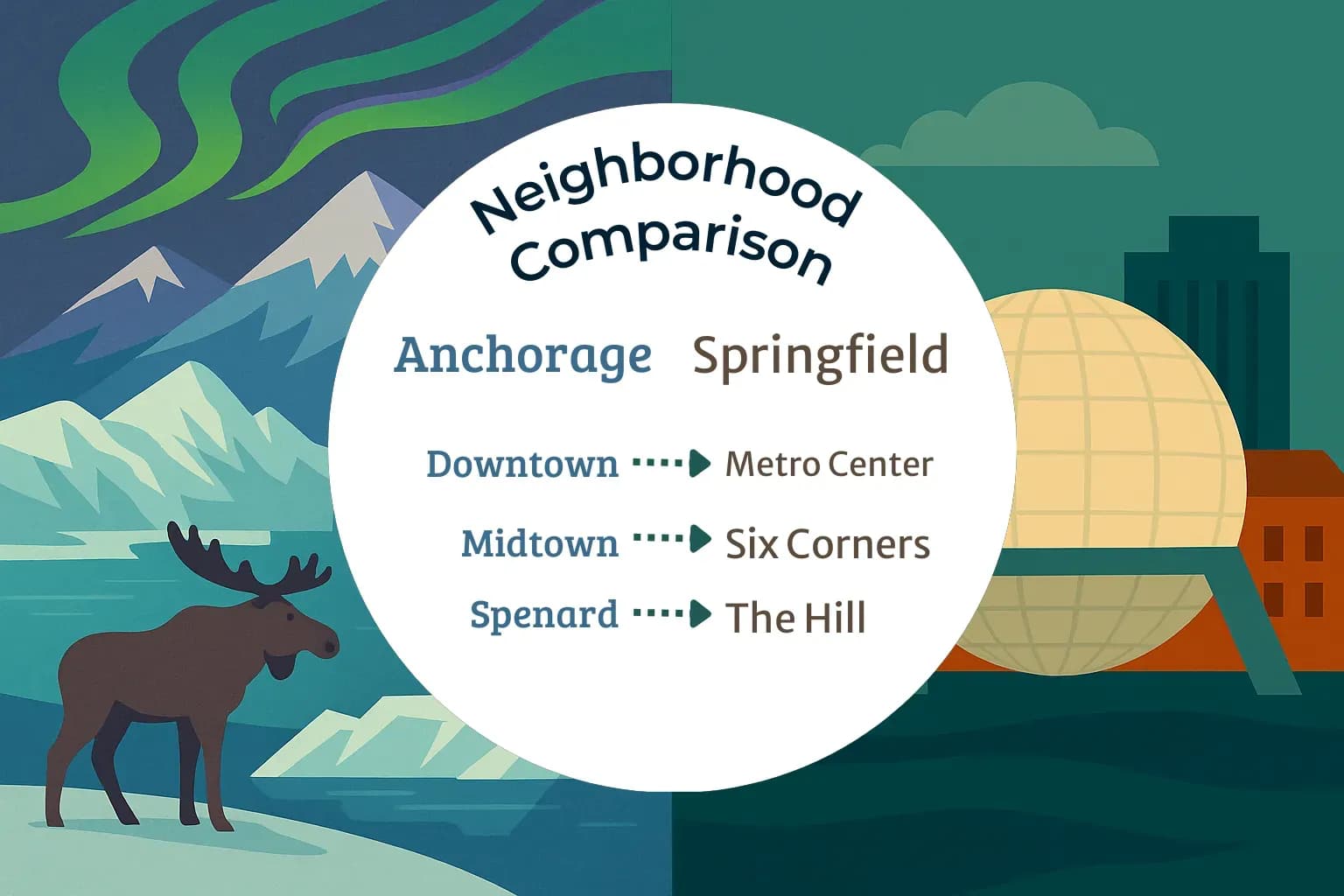 Anchorage vs Springfield Neighborhood Comparison