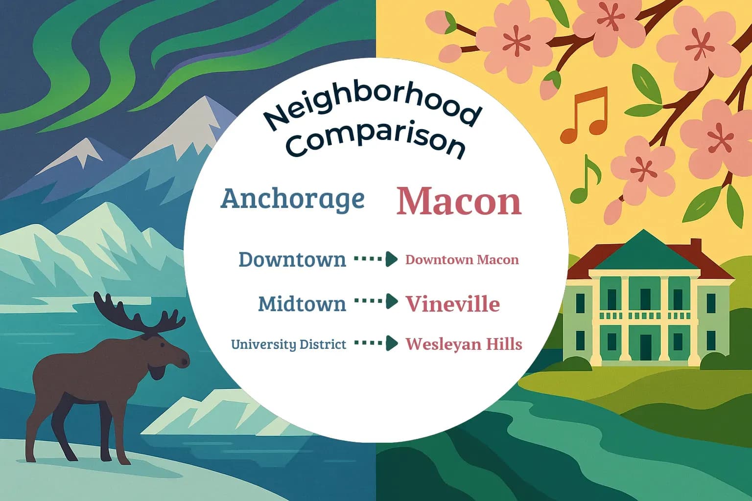 Anchorage vs Macon Neighborhood Comparison