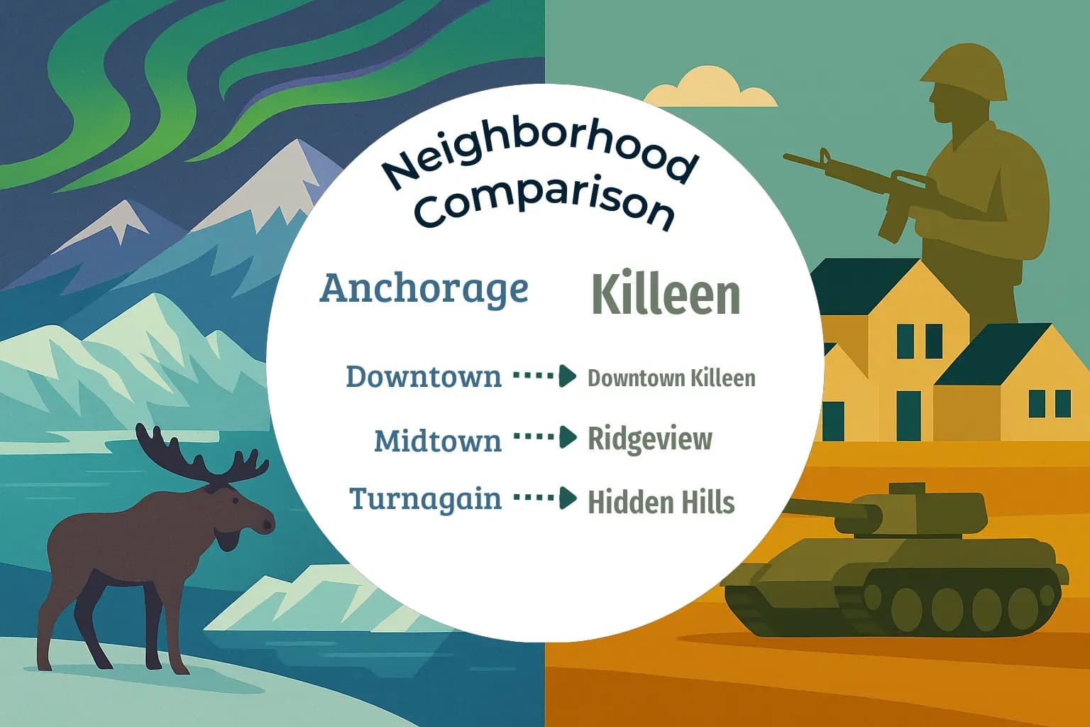 Anchorage vs Killeen Neighborhood Comparison