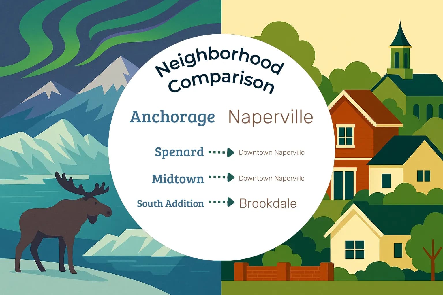 Anchorage vs Naperville Neighborhood Comparison
