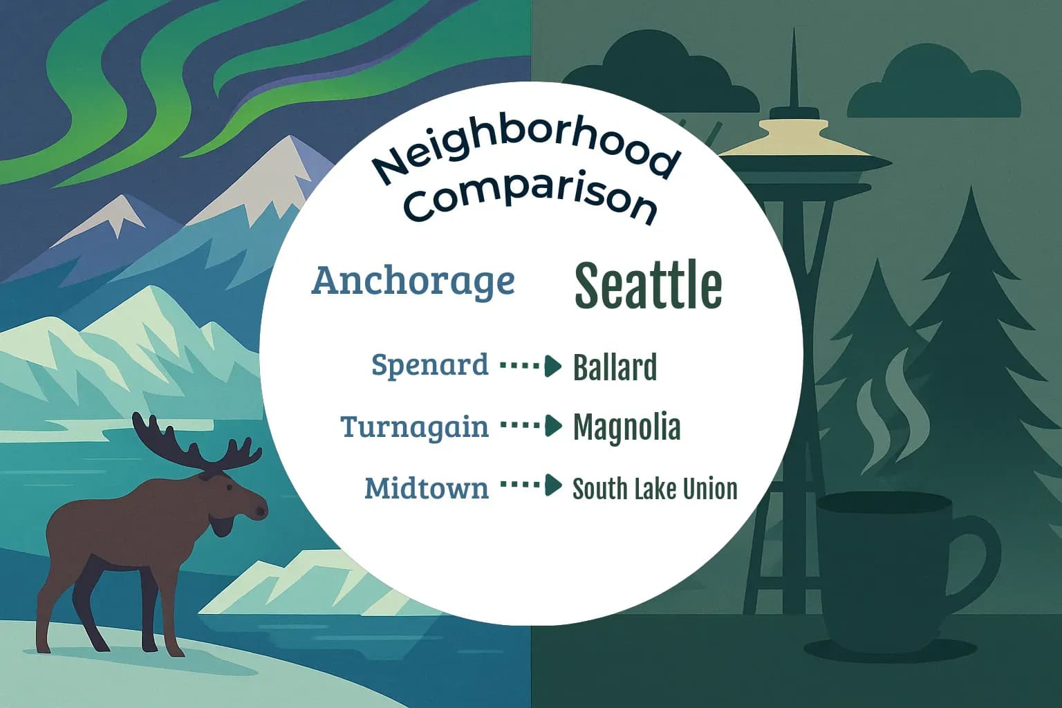 Anchorage vs Seattle Neighborhood Comparison