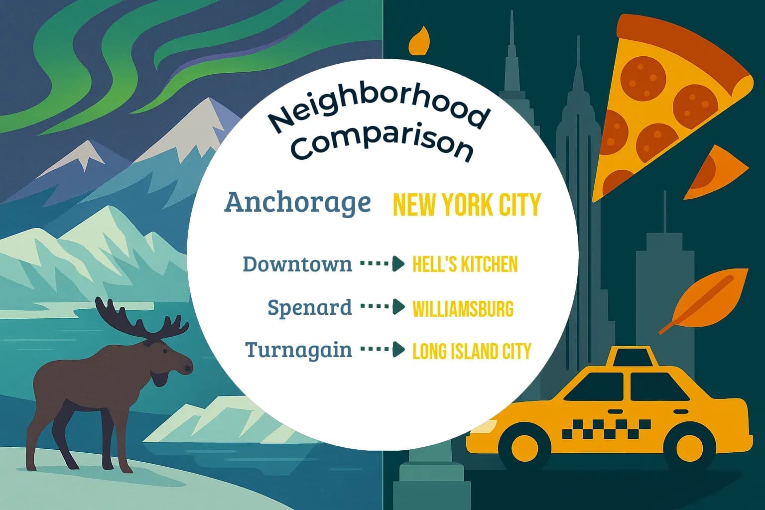 Anchorage vs New York City Neighborhood Comparison