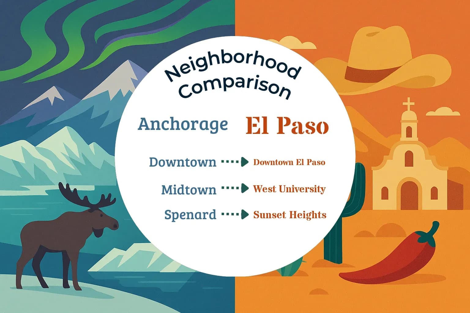 Anchorage vs El Paso Neighborhood Comparison