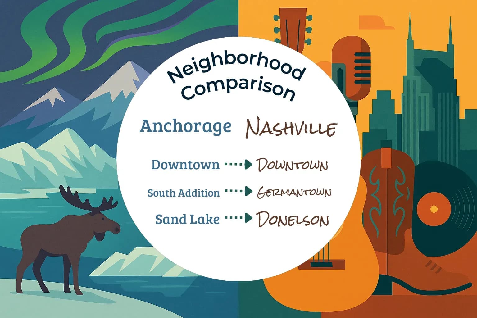 Anchorage vs Nashville Neighborhood Comparison