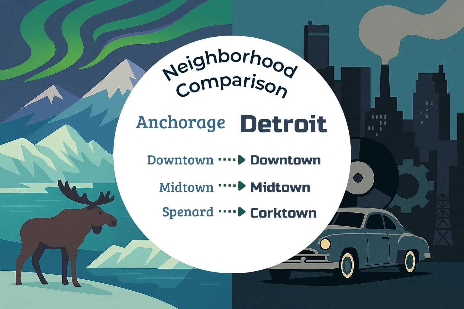 Anchorage vs Detroit Neighborhood Comparison