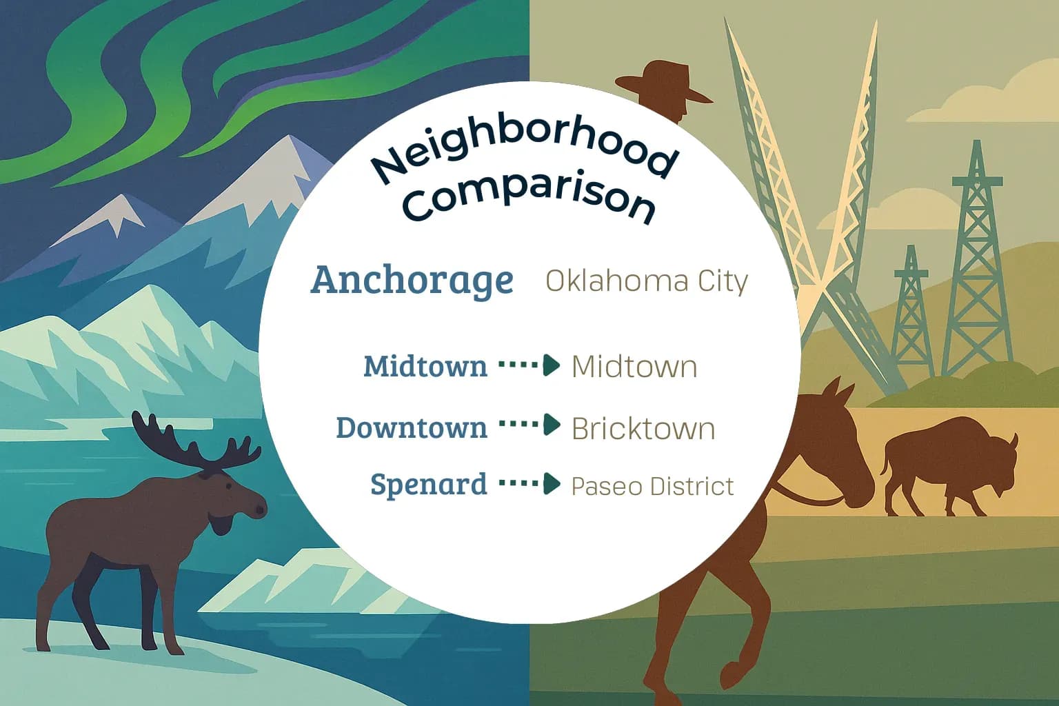Anchorage vs Oklahoma City Neighborhood Comparison
