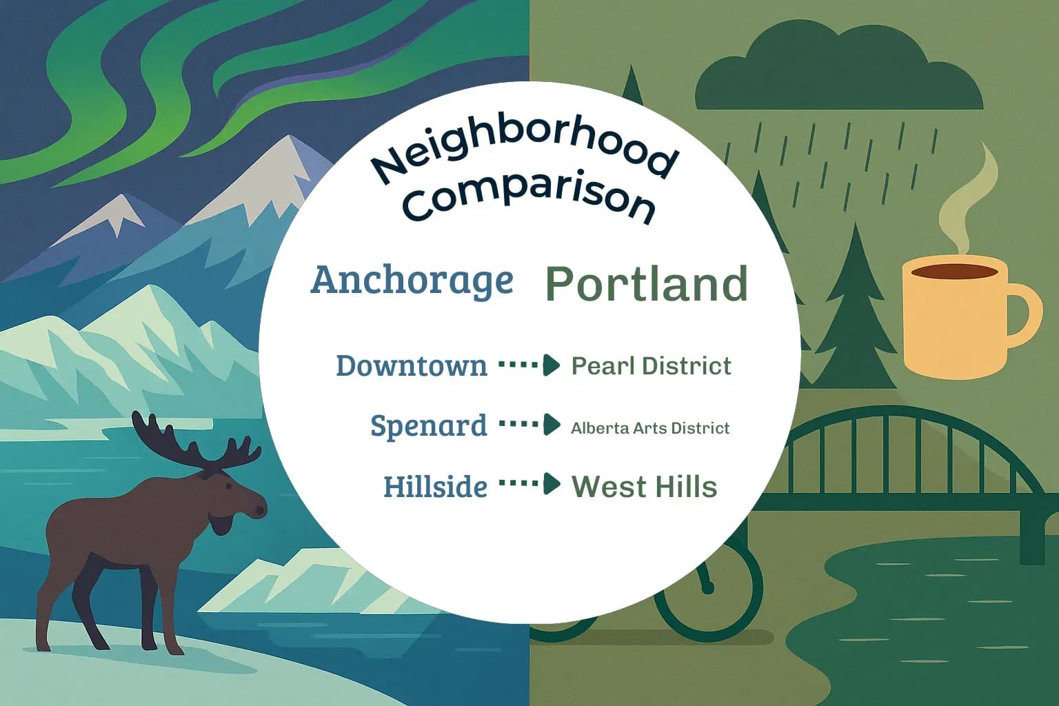 Anchorage vs Portland Neighborhood Comparison