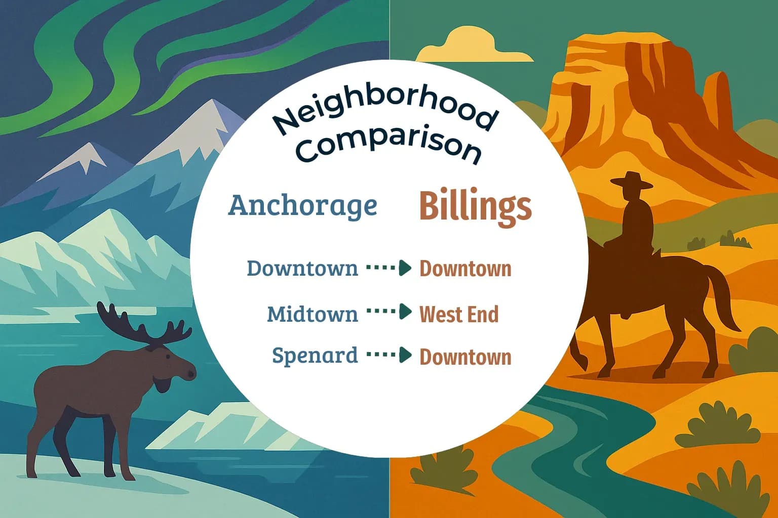 Anchorage vs Billings Neighborhood Comparison