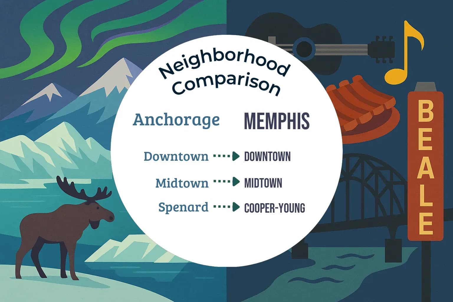 Anchorage vs Memphis Neighborhood Comparison