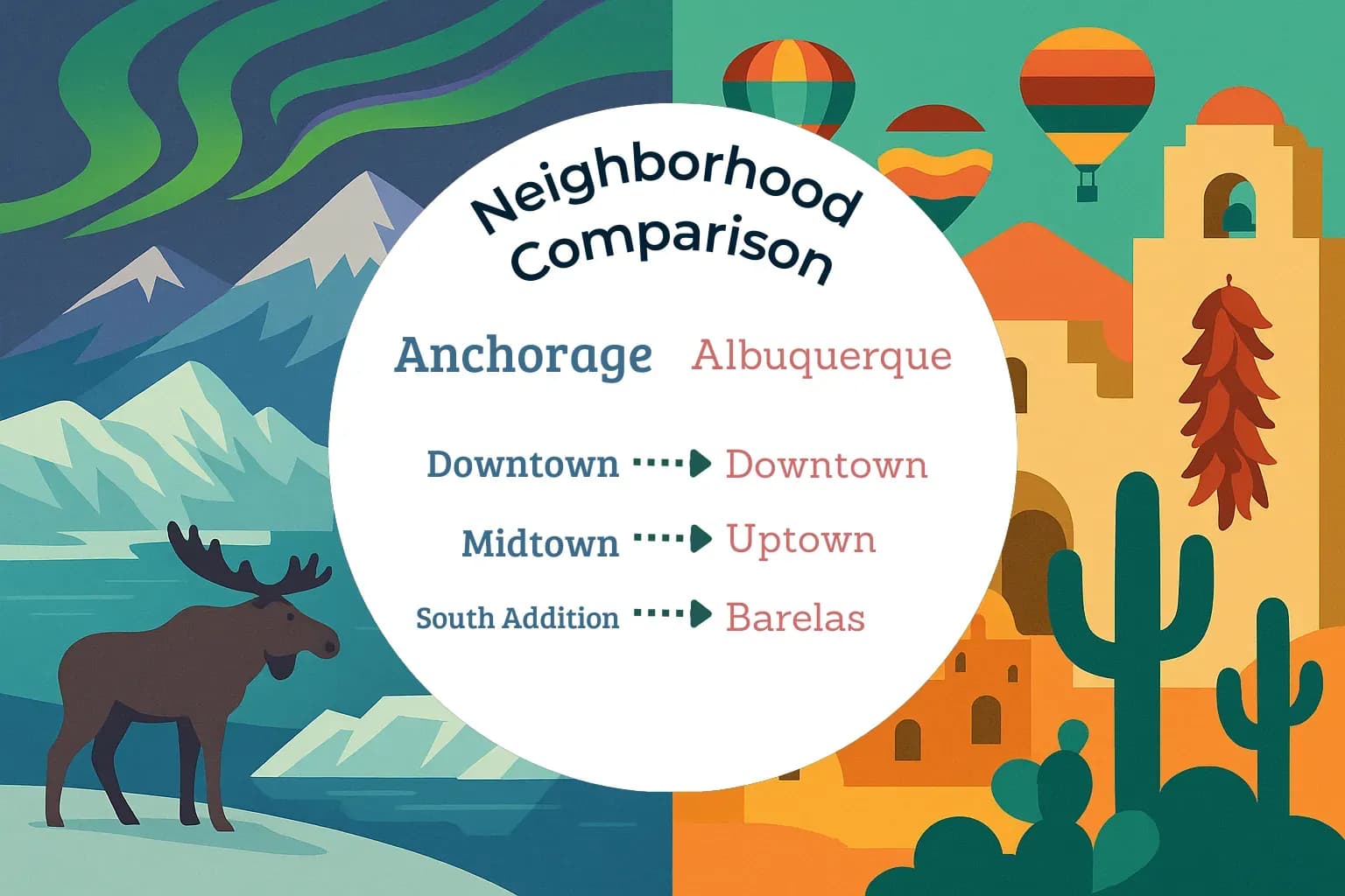 Anchorage vs Albuquerque Neighborhood Comparison