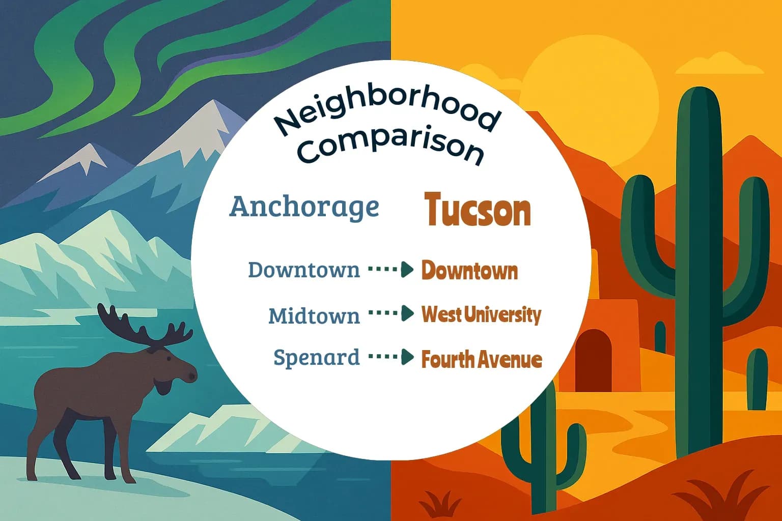 Anchorage vs Tucson Neighborhood Comparison