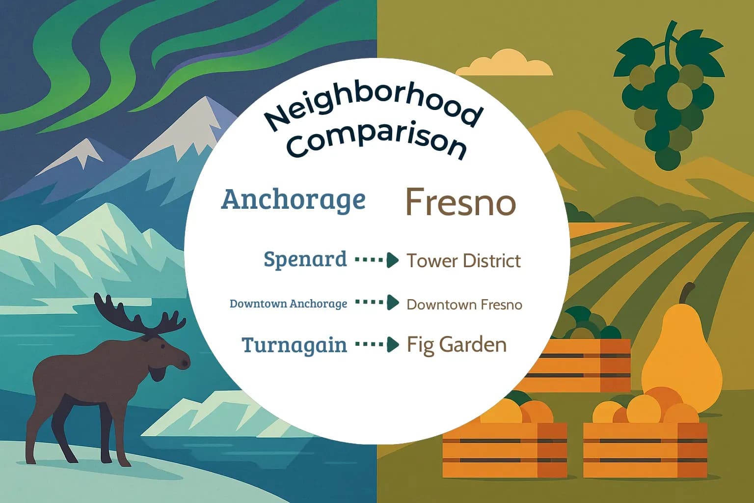 Anchorage vs Fresno Neighborhood Comparison