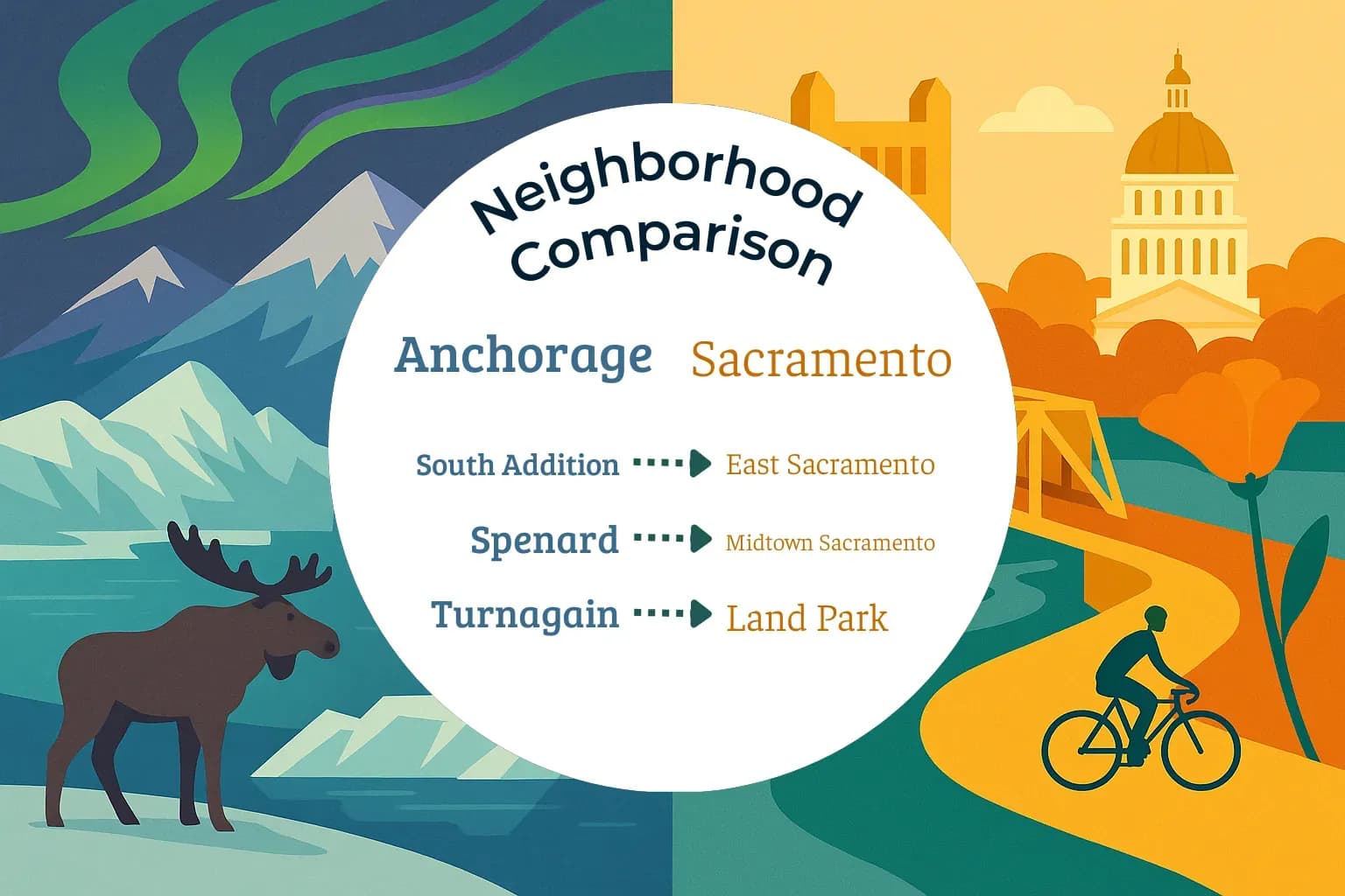 Anchorage vs Sacramento Neighborhood Comparison