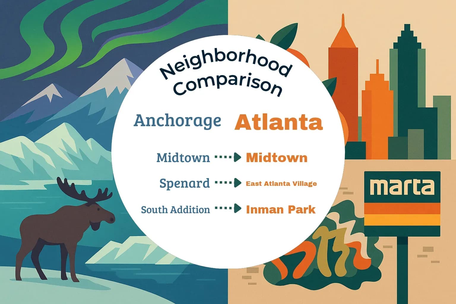 Anchorage vs Atlanta Neighborhood Comparison