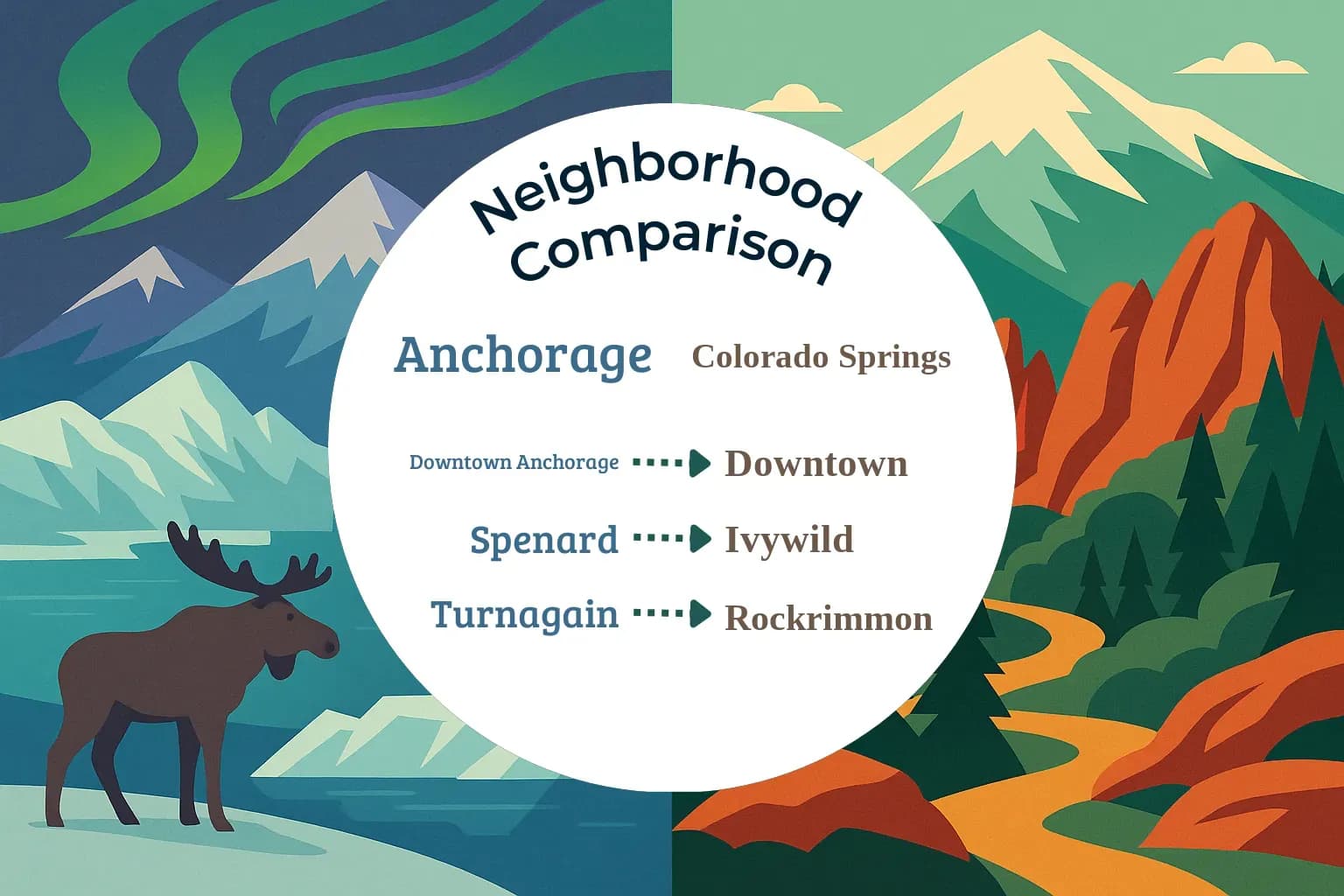 Anchorage vs Colorado Springs Neighborhood Comparison