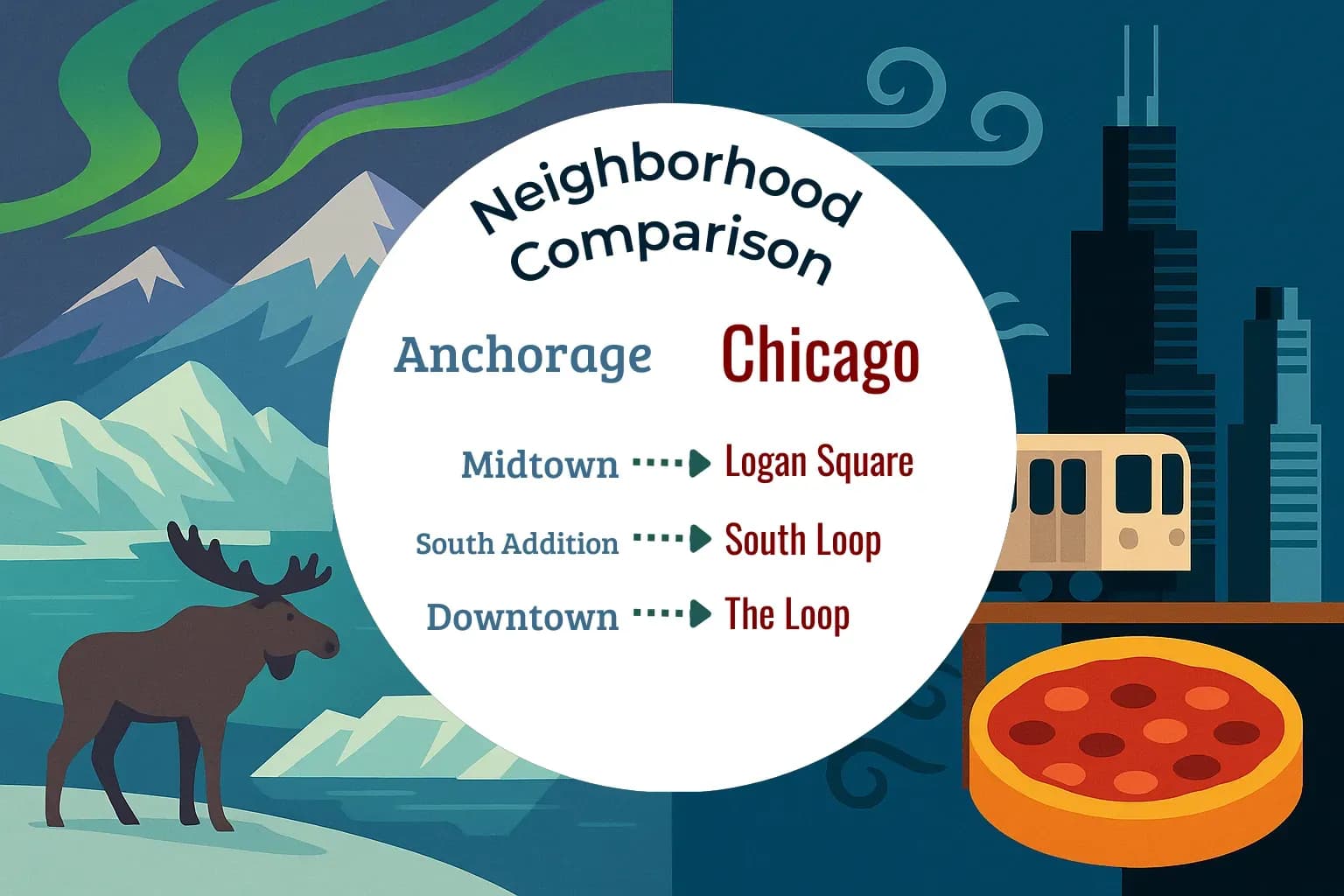 Anchorage vs Chicago Neighborhood Comparison