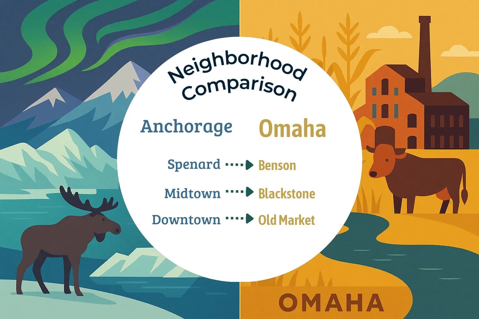 Anchorage vs Omaha Neighborhood Comparison