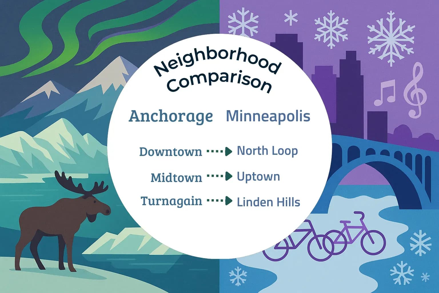 Anchorage vs Minneapolis Neighborhood Comparison