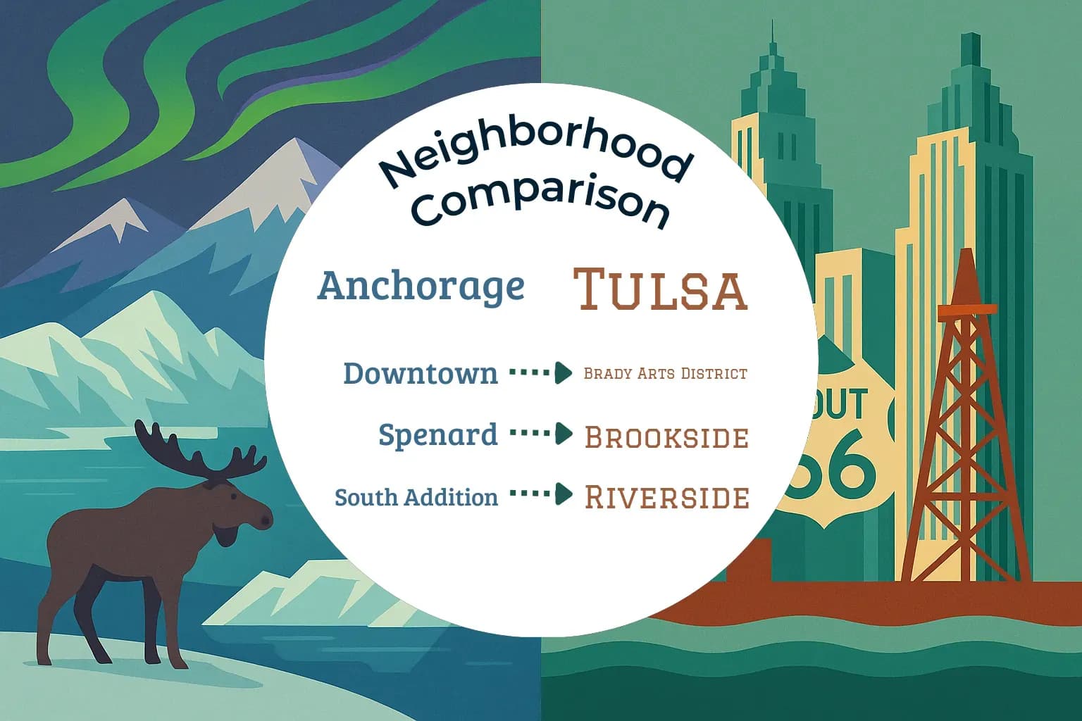 Anchorage vs Tulsa Neighborhood Comparison