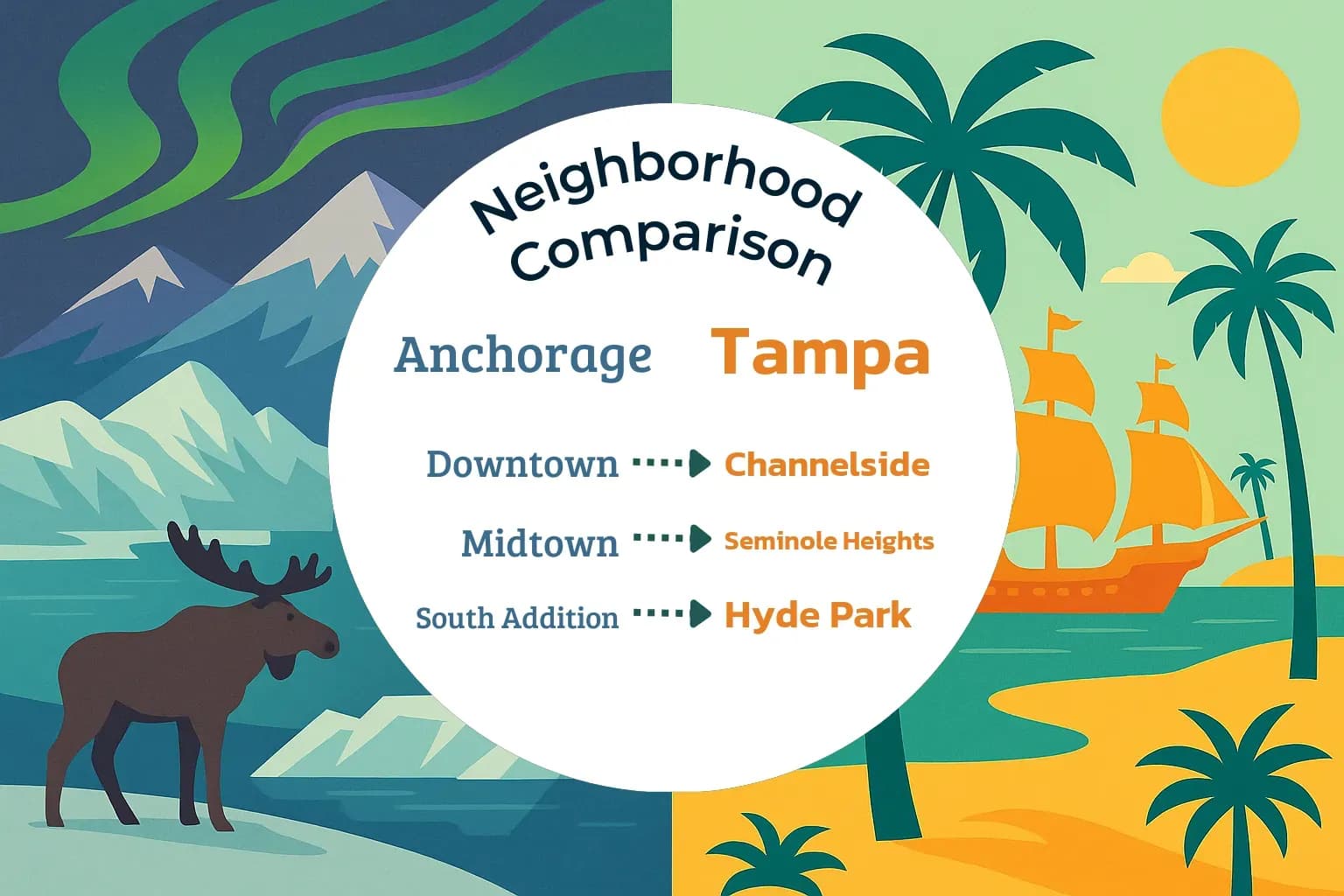 Anchorage vs Tampa Neighborhood Comparison