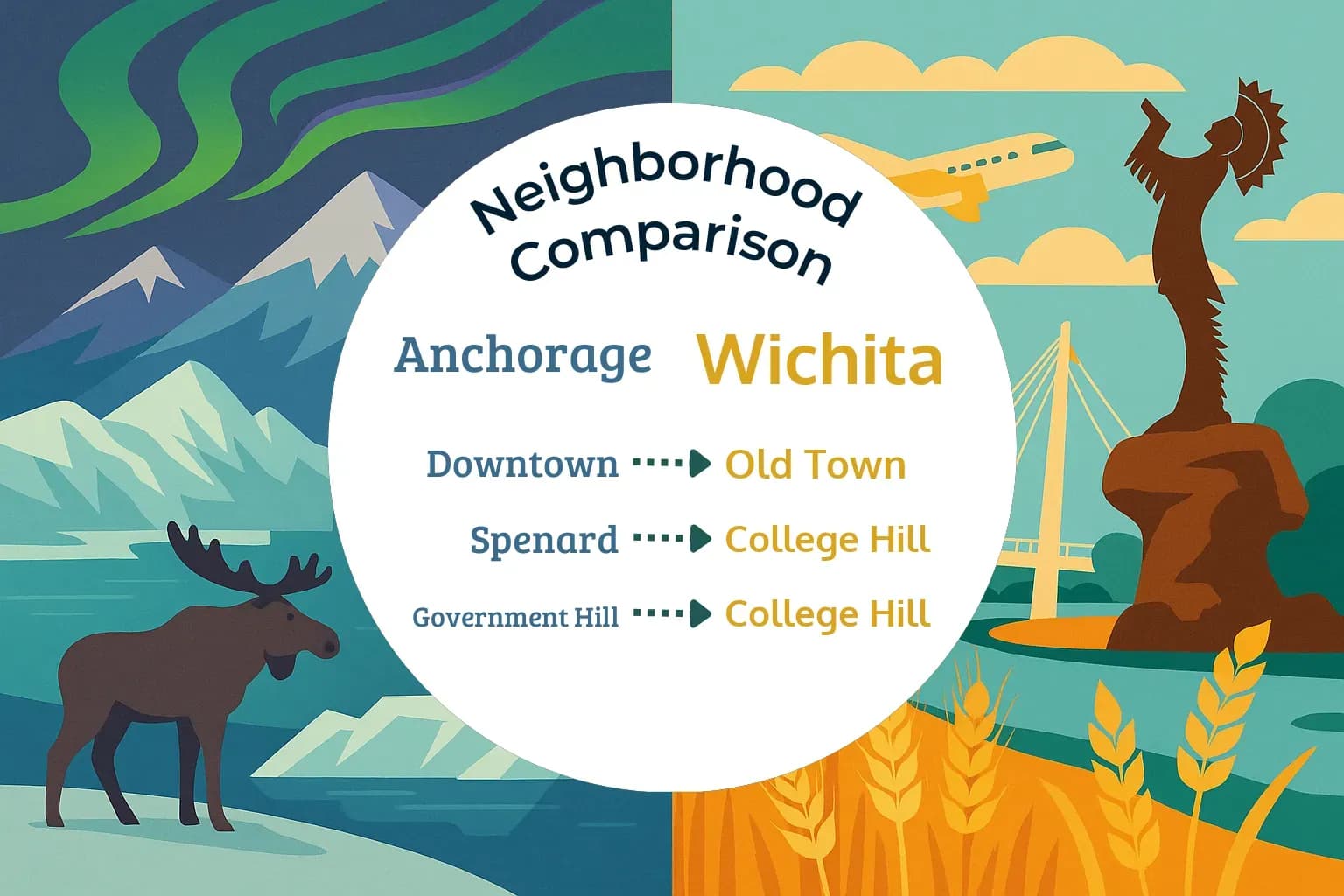 Anchorage vs Wichita Neighborhood Comparison