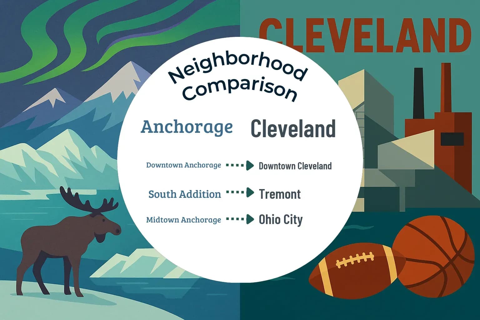 Anchorage vs Cleveland Neighborhood Comparison