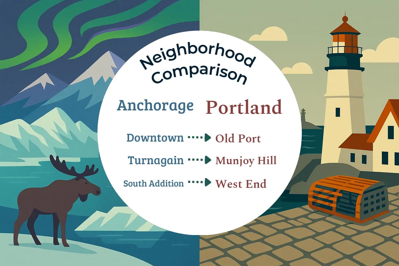 Anchorage vs Portland Neighborhood Comparison