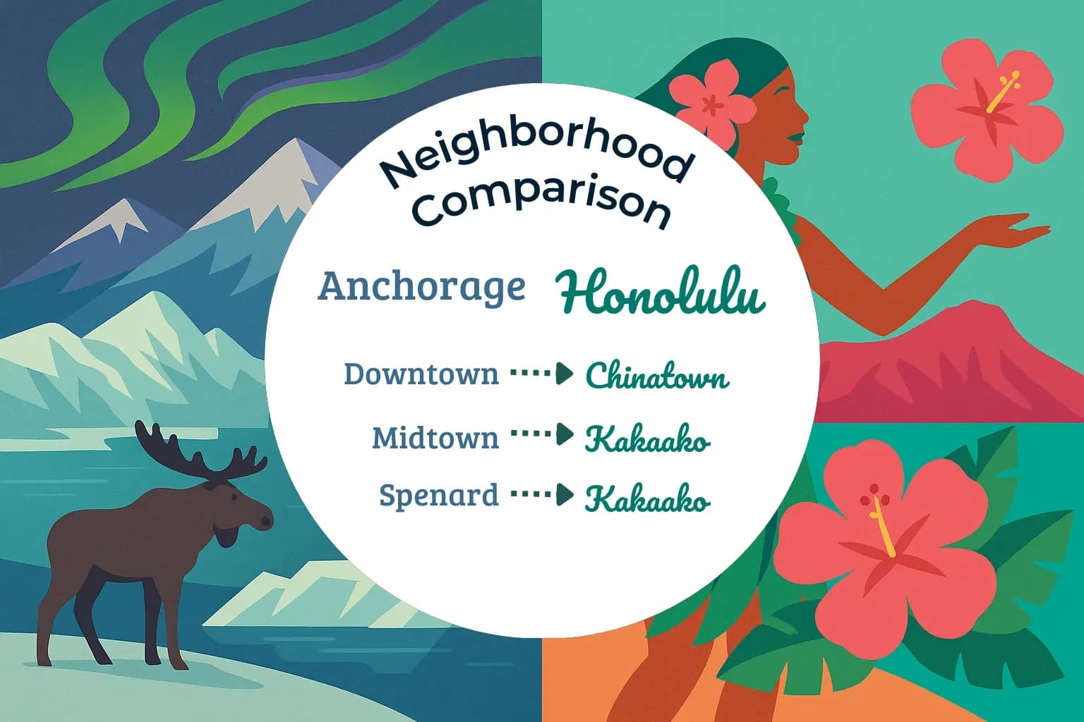 Anchorage vs Honolulu Neighborhood Comparison