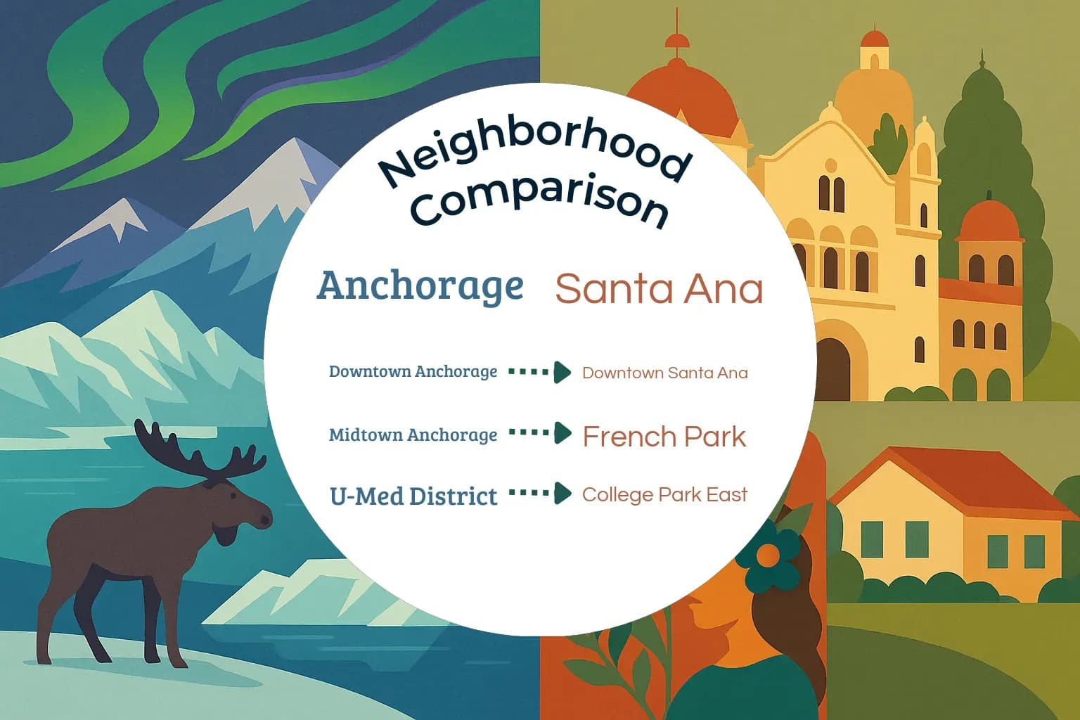 Anchorage vs Santa Ana Neighborhood Comparison