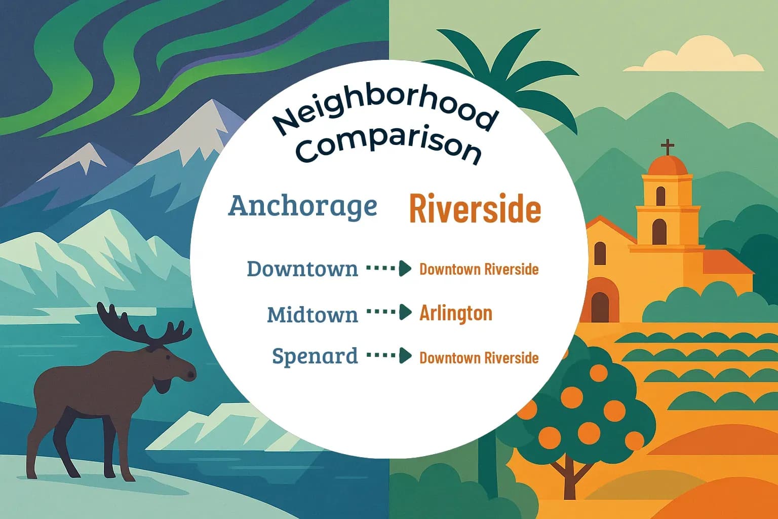 Anchorage vs Riverside Neighborhood Comparison