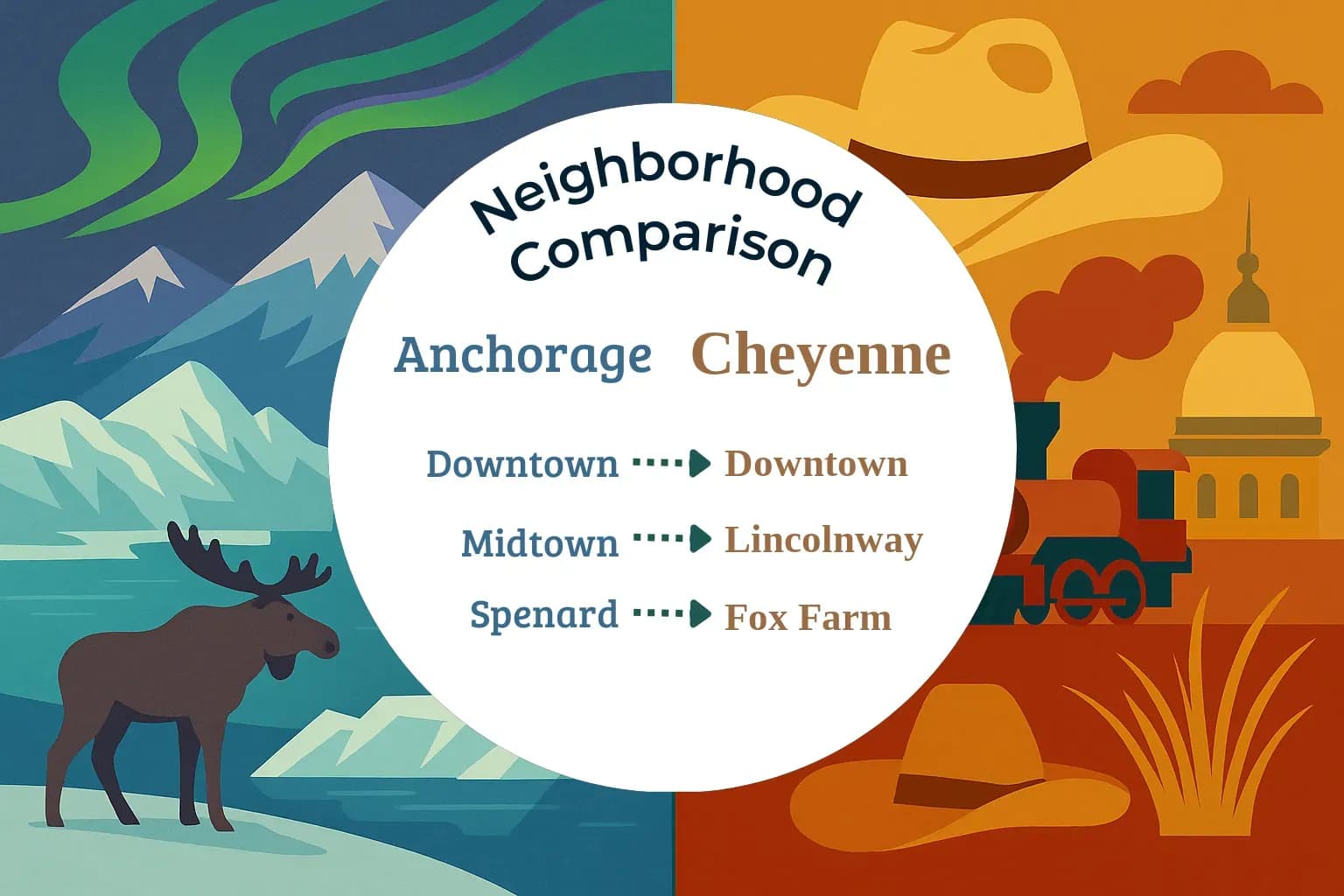 Anchorage vs Cheyenne Neighborhood Comparison