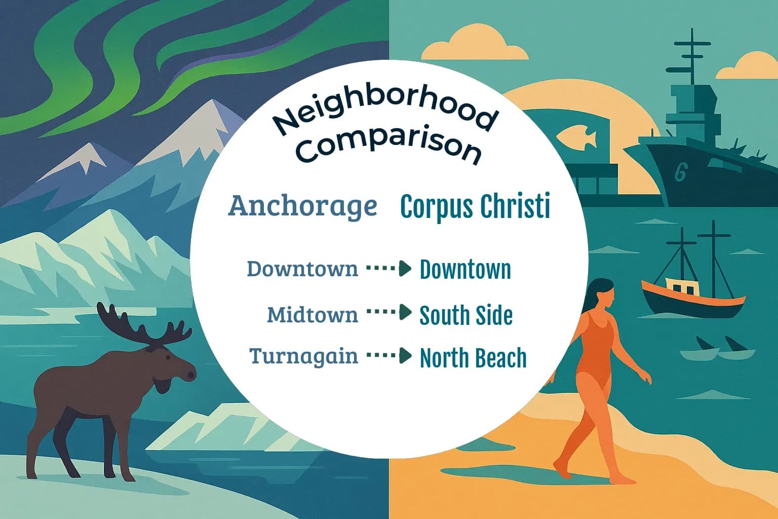 Anchorage vs Corpus Christi Neighborhood Comparison