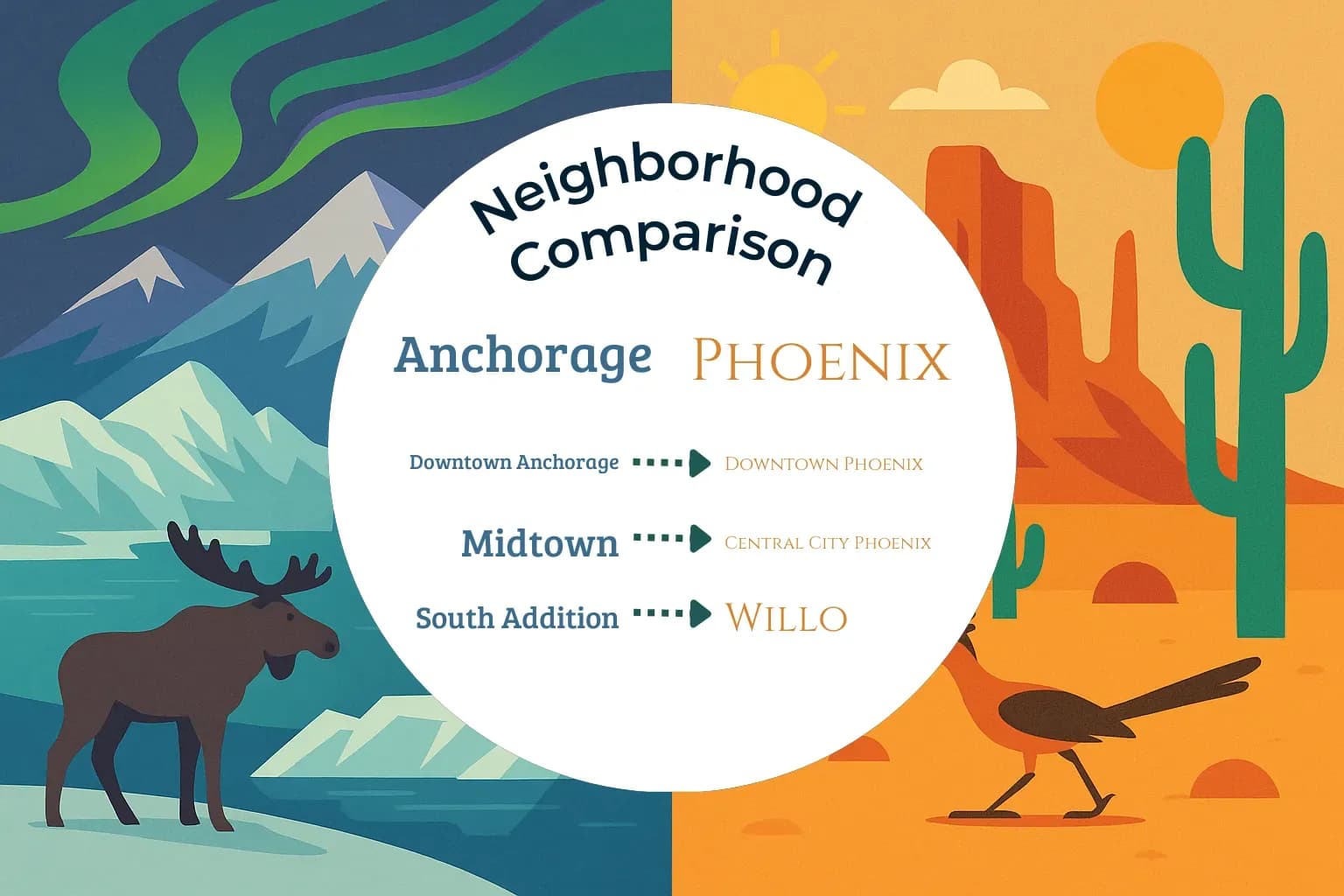 Anchorage vs Phoenix Neighborhood Comparison