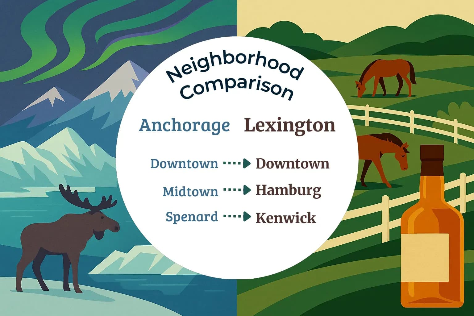 Anchorage vs Lexington Neighborhood Comparison